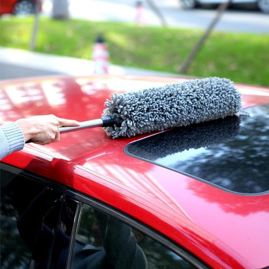 Microfiber Car Duster – Interior & Exterior Cleaning Brush, Lint-Free & Scratch-Proof, for Car, SUV, Truck & Motorcycle